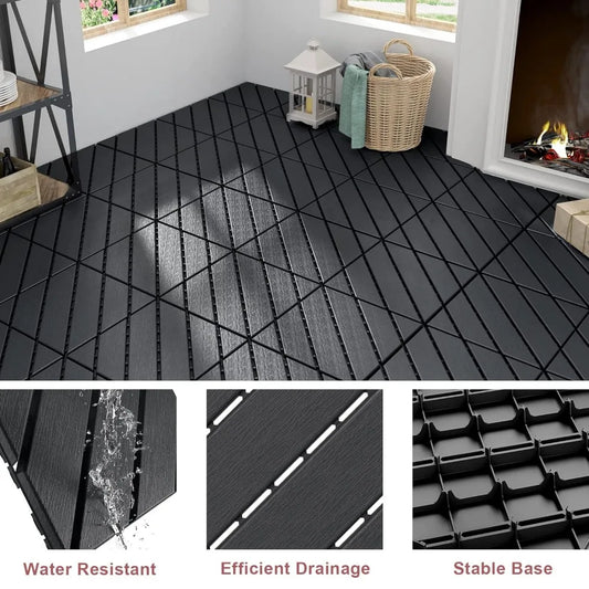 Outdoor Floor Tiles 11.8"x11.8"(Pack of 27)
